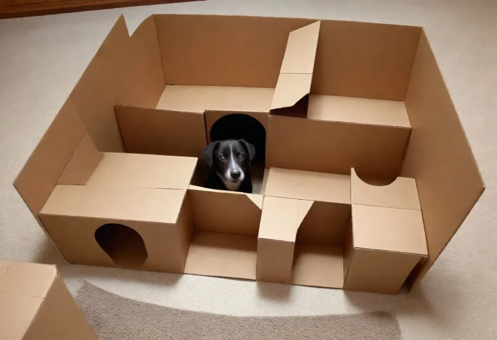 Cardboard Box Mazes