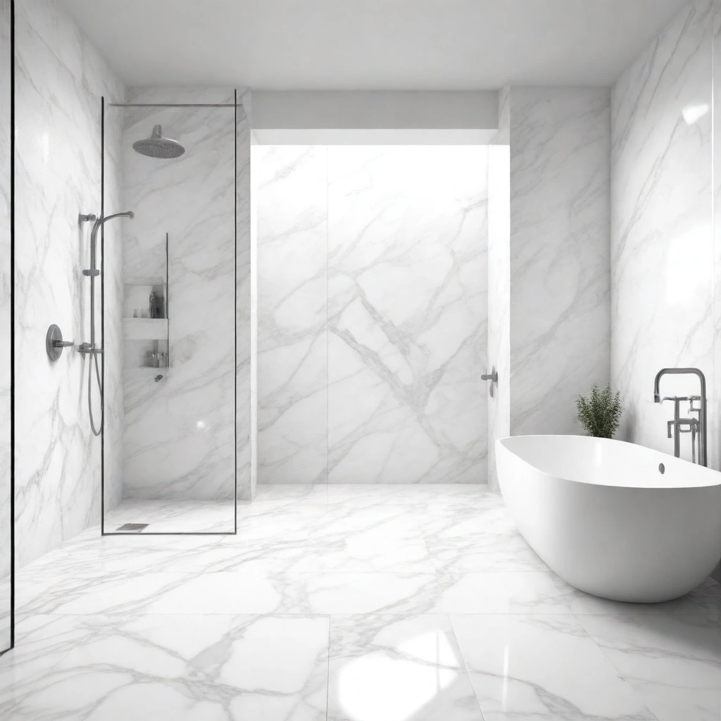 Elegant White Marble Tile